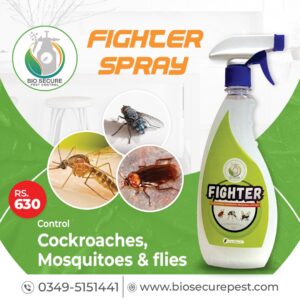 Fighter Spray to control cockroaches, mosquitoes and flies